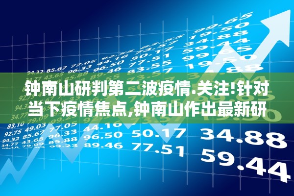钟南山研判第二波疫情.关注!针对当下疫情焦点,钟南山作出最新研判 钟南山研判第二波疫情.关注!针对当下疫情焦点,钟南山作出最新研判