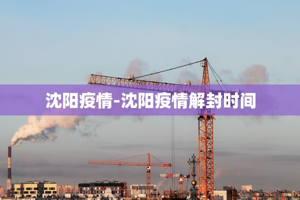 沈阳疫情-沈阳疫情解封时间