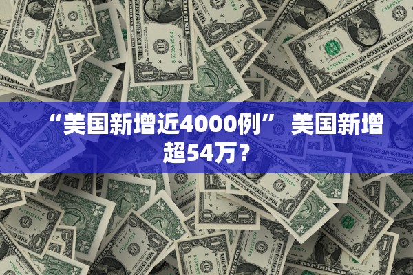 “美国新增近4000例” 美国新增超54万？