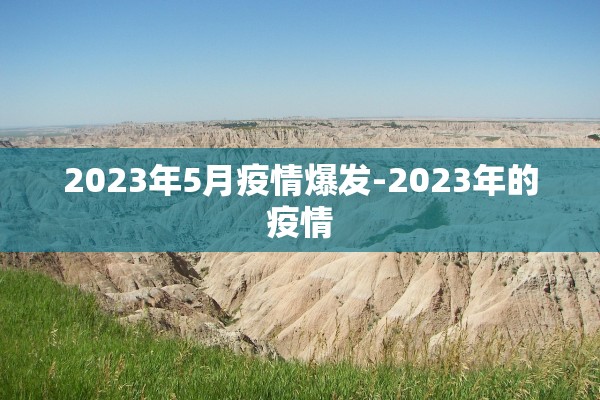 2023年5月疫情爆发-2023年的疫情