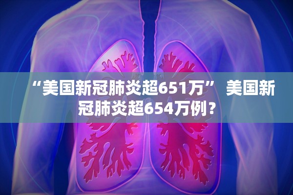 “美国新冠肺炎超651万” 美国新冠肺炎超654万例？