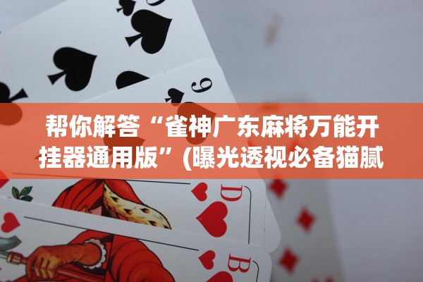 帮你解答“雀神广东麻将万能开挂器通用版	”(曝光透视必备猫腻)