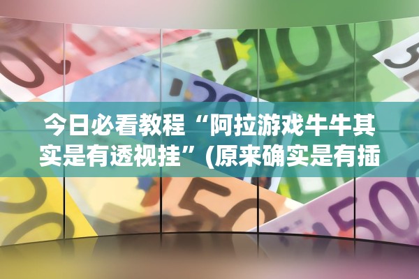 今日必看教程“阿拉游戏牛牛其实是有透视挂”(原来确实是有插件) 
