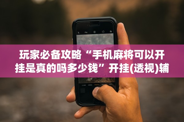 玩家必备攻略“手机麻将可以开挂是真的吗多少钱	”开挂(透视)辅助教程