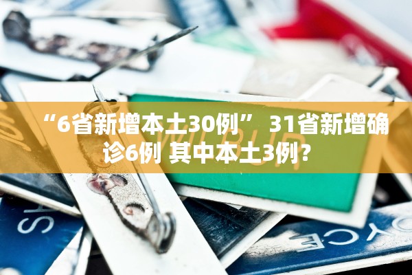 “6省新增本土30例” 31省新增确诊6例 其中本土3例？