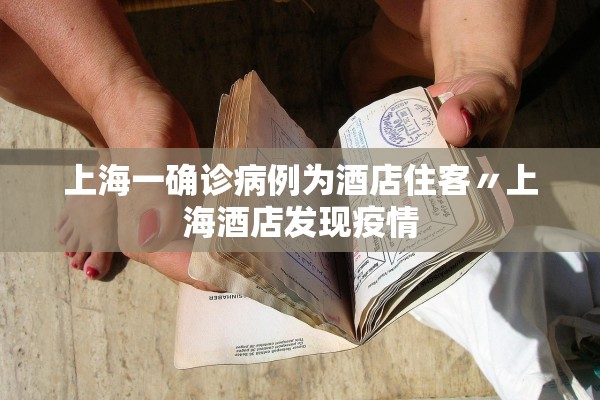 上海一确诊病例为酒店住客〃上海酒店发现疫情
