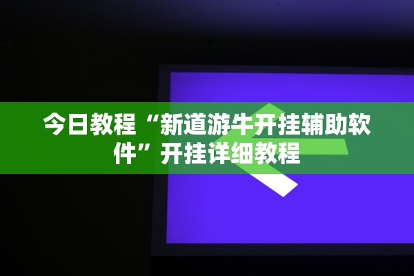 今日教程“新道游牛开挂辅助软件”开挂详细教程