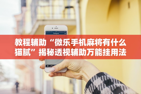 教程辅助“微乐手机麻将有什么猫腻	”揭秘透视辅助万能挂用法