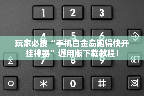 玩家必搜“手机白金岛跑得快开挂神器	”通用版下载教程！
