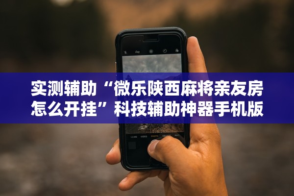 实测辅助“微乐陕西麻将亲友房怎么开挂”科技辅助神器手机版教程