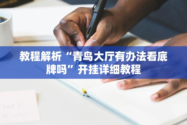 教程解析“青鸟大厅有办法看底牌吗”开挂详细教程