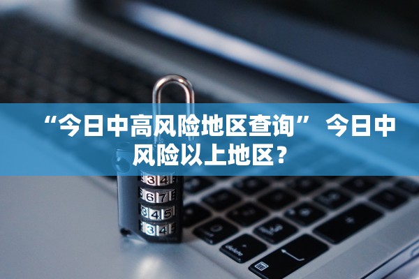 “今日中高风险地区查询” 今日中风险以上地区？