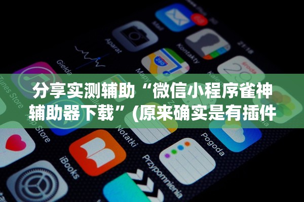 分享实测辅助“微信小程序雀神辅助器下载”(原来确实是有插件)