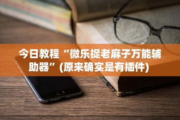 今日教程“微乐捉老麻子万能辅助器”(原来确实是有插件) 