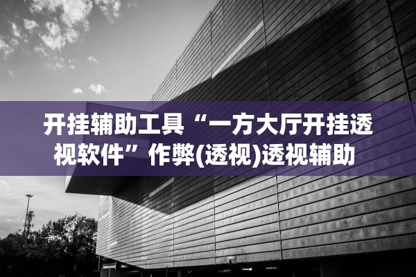 开挂辅助工具“一方大厅开挂透视软件	”作弊(透视)透视辅助 