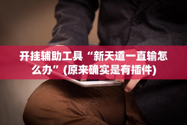 开挂辅助工具“新天道一直输怎么办”(原来确实是有插件)