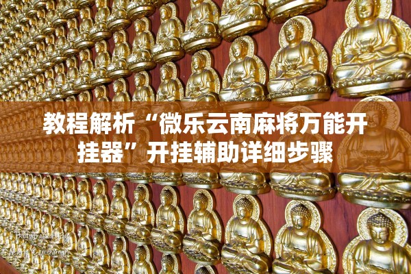 教程解析“微乐云南麻将万能开挂器”开挂辅助详细步骤