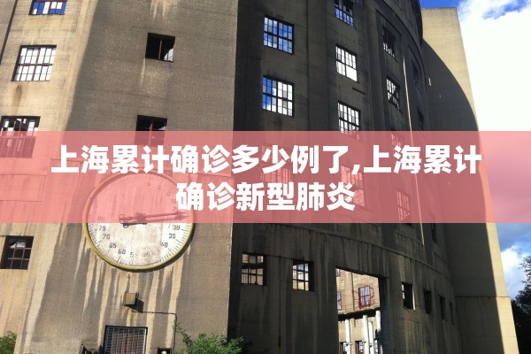 上海累计确诊多少例了,上海累计确诊新型肺炎