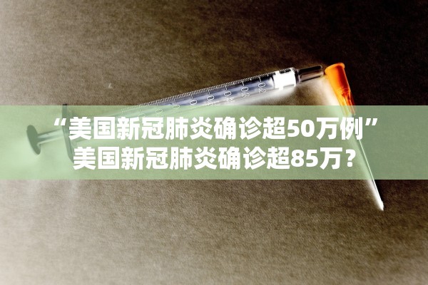 “美国新冠肺炎确诊超50万例” 美国新冠肺炎确诊超85万？