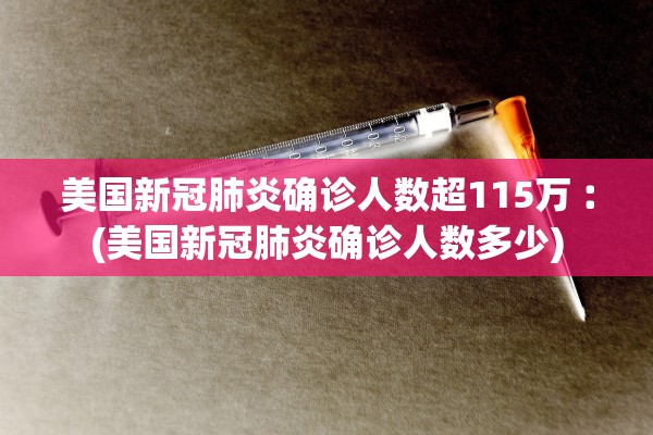 美国新冠肺炎确诊人数超115万︰(美国新冠肺炎确诊人数多少)