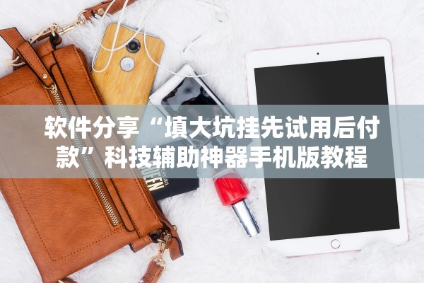 软件分享“填大坑挂先试用后付款”科技辅助神器手机版教程