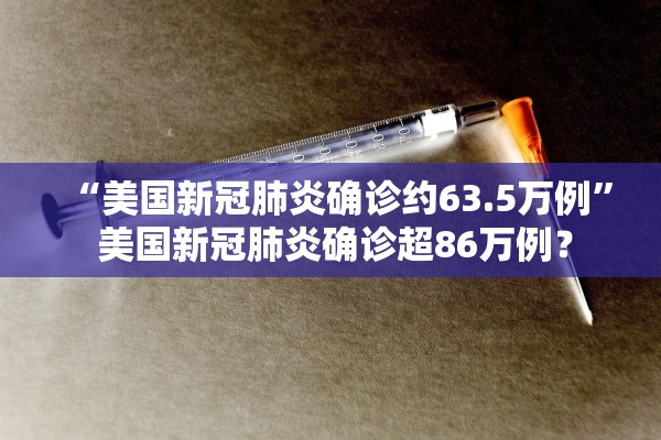 “美国新冠肺炎确诊约63.5万例	” 美国新冠肺炎确诊超86万例？