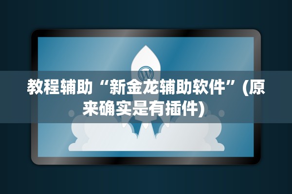 教程辅助“新金龙辅助软件”(原来确实是有插件) 