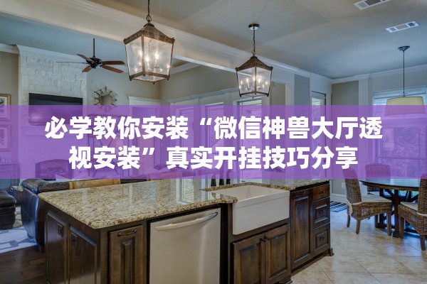 必学教你安装“微信神兽大厅透视安装”真实开挂技巧分享