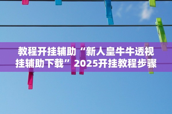 教程开挂辅助“新人皇牛牛透视挂辅助下载”2025开挂教程步骤
