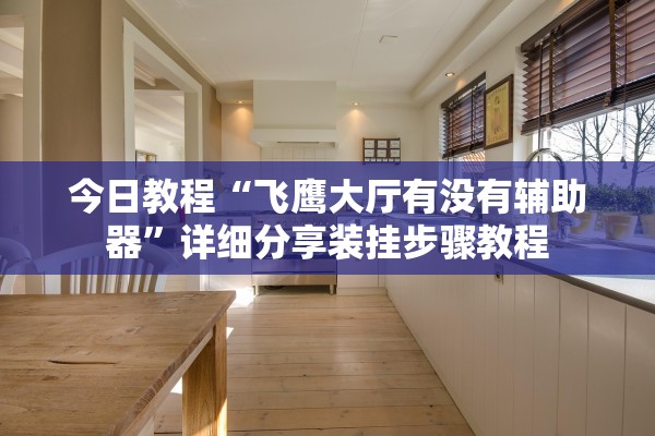今日教程“飞鹰大厅有没有辅助器”详细分享装挂步骤教程