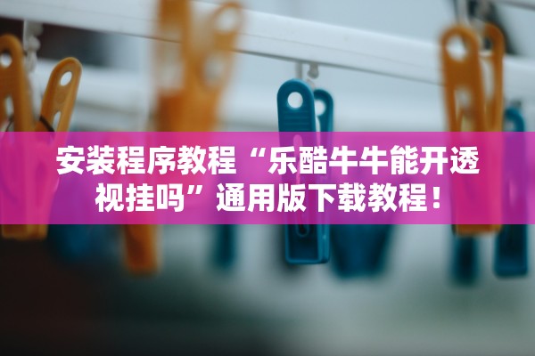 安装程序教程“乐酷牛牛能开透视挂吗”通用版下载教程！