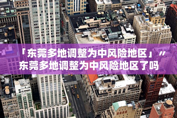 「东莞多地调整为中风险地区」〃东莞多地调整为中风险地区了吗