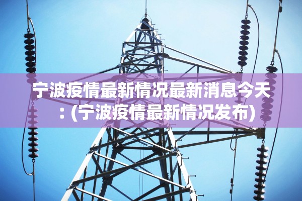宁波疫情最新情况最新消息今天︰(宁波疫情最新情况发布)