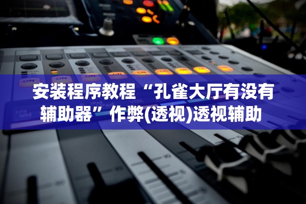 安装程序教程“孔雀大厅有没有辅助器”作弊(透视)透视辅助 