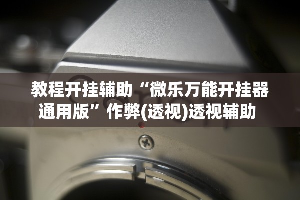 教程开挂辅助“微乐万能开挂器通用版”作弊(透视)透视辅助 