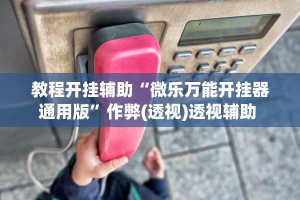 教程开挂辅助“微乐万能开挂器通用版”作弊(透视)透视辅助 