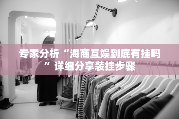 专家分析“海商互娱到底有挂吗”详细分享装挂步骤