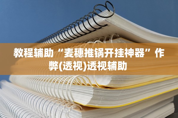教程辅助“麦穗推锅开挂神器”作弊(透视)透视辅助 