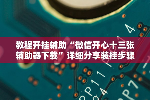 教程开挂辅助“微信开心十三张辅助器下载”详细分享装挂步骤教程