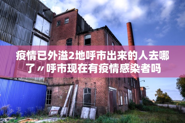 疫情已外溢2地呼市出来的人去哪了〃呼市现在有疫情感染者吗