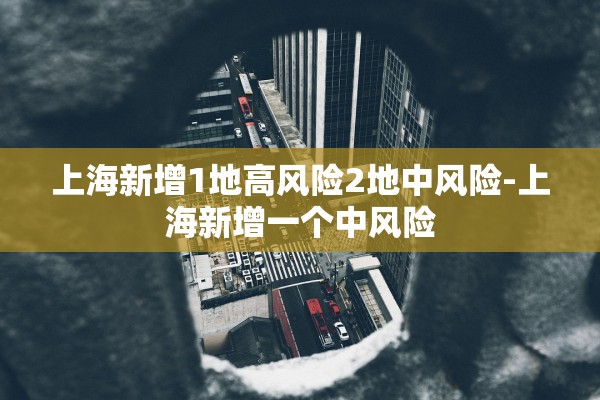 上海新增1地高风险2地中风险-上海新增一个中风险