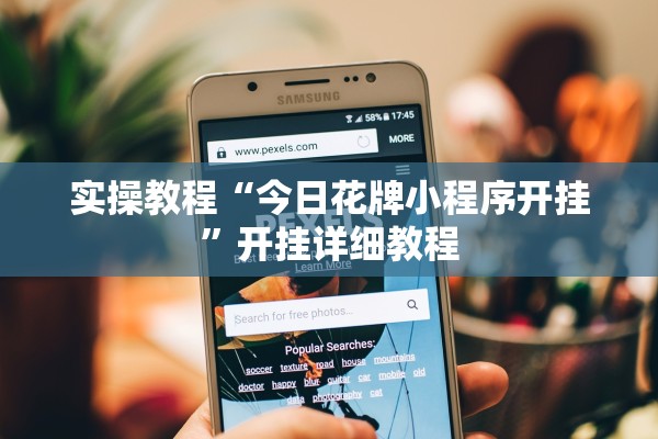 实操教程“今日花牌小程序开挂	”开挂详细教程