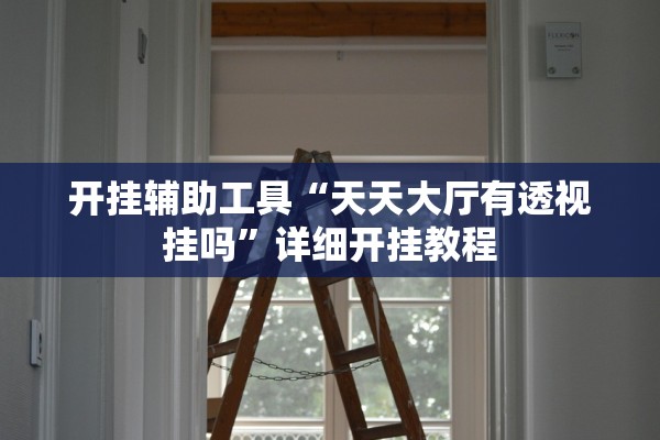 开挂辅助工具“天天大厅有透视挂吗”详细开挂教程