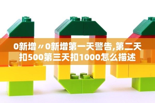 0新增〃0新增第一天警告,第二天扣500第三天扣1000怎么描述