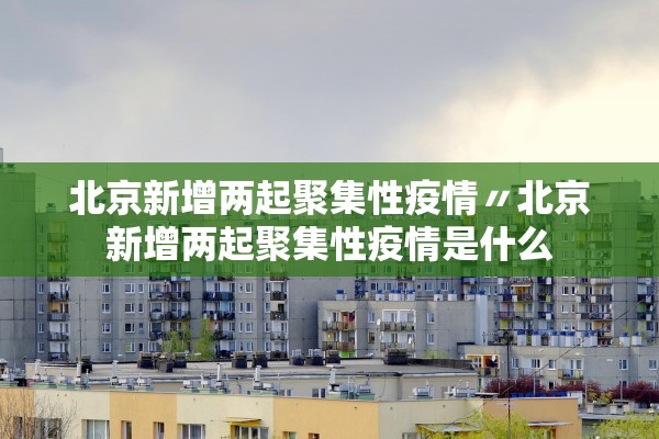 北京新增两起聚集性疫情〃北京新增两起聚集性疫情是什么