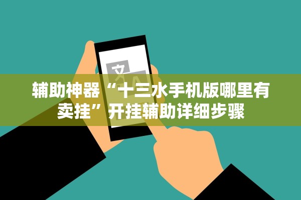 辅助神器“十三水手机版哪里有卖挂”开挂辅助详细步骤