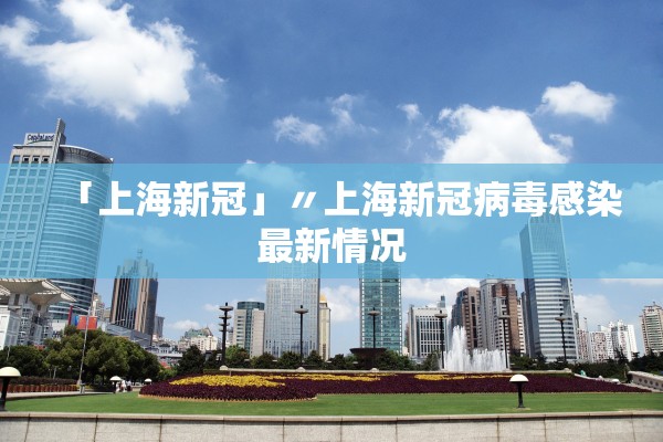 「上海新冠」〃上海新冠病毒感染最新情况