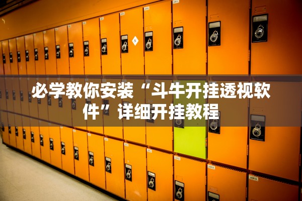 必学教你安装“斗牛开挂透视软件”详细开挂教程
