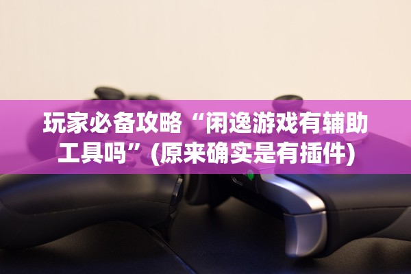 玩家必备攻略“闲逸游戏有辅助工具吗”(原来确实是有插件)