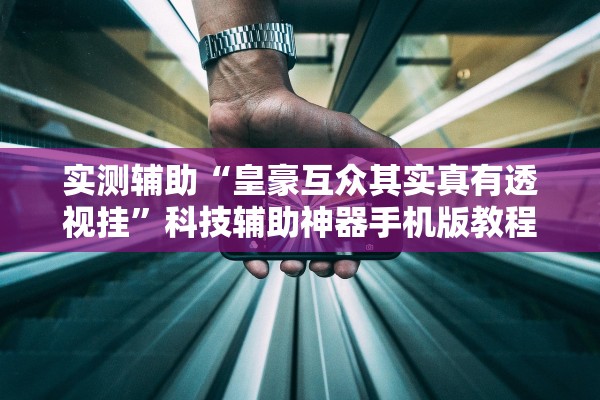 实测辅助“皇豪互众其实真有透视挂”科技辅助神器手机版教程